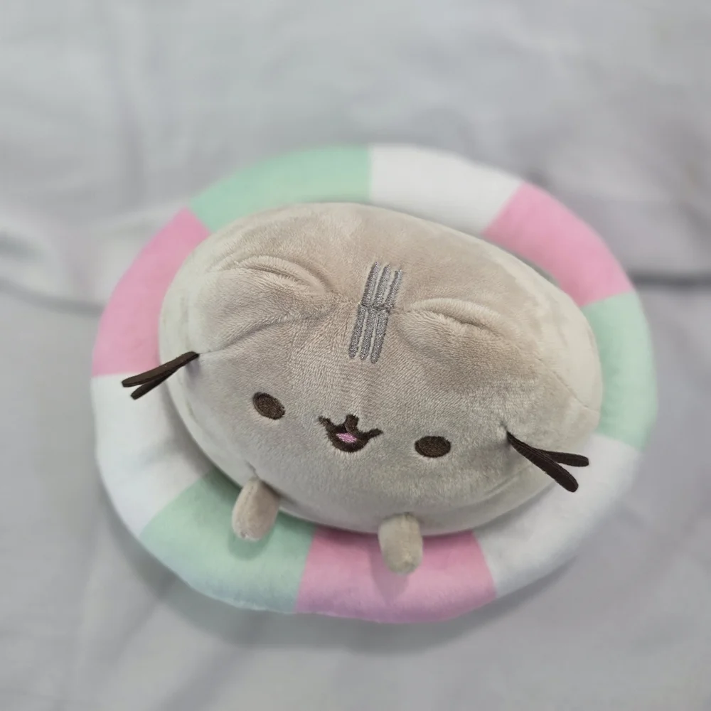 ๐SOLD๐ Pusheen Gray Cat Pool Floatie Plush Toy Kawaii Fiesta 10 Inch 2024 - Picture 2 of 10